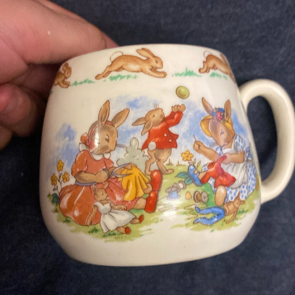 1960'S Royal Doulton Bunnykins Dressmaking One Handle Mug